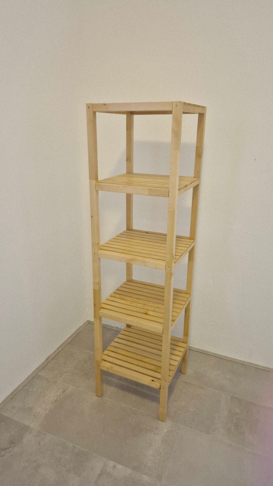 Houten rek met 4 planken, Ophalen, Gebruikt