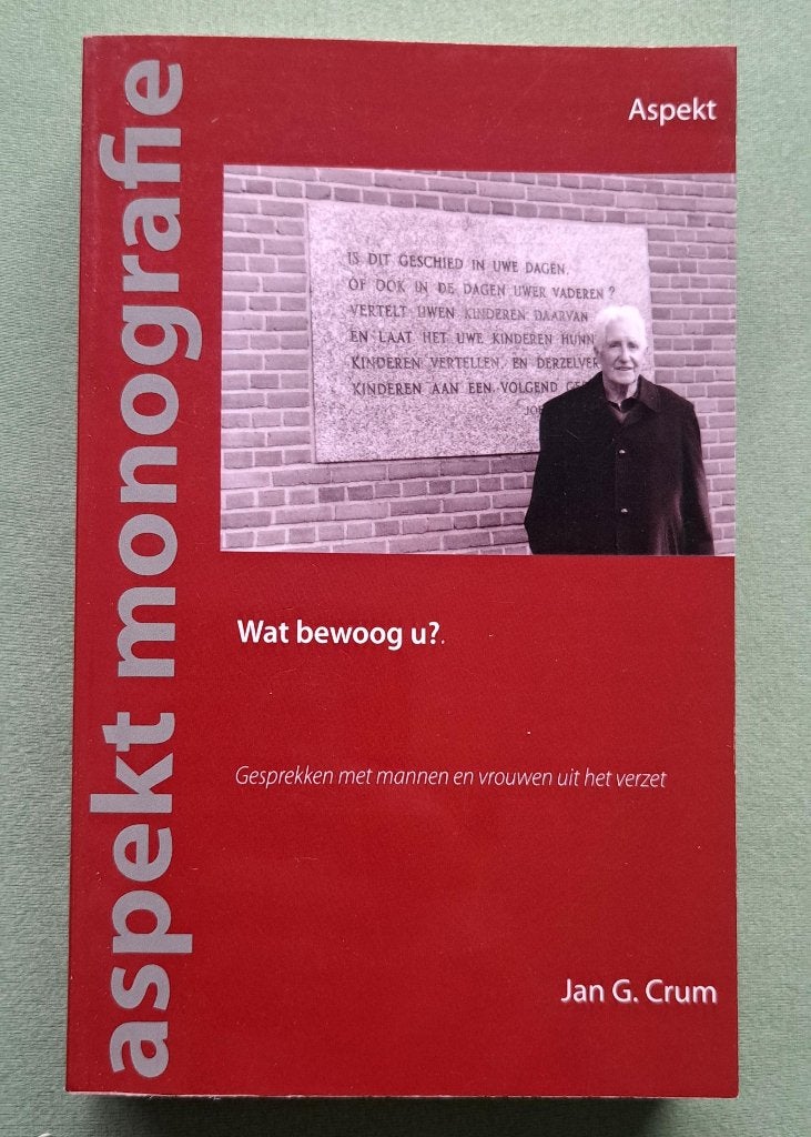 Wat bewoog u? gesprekken met mannen en vrouwen uit h verzet, Tweede Wereldoorlog, Jan G. Crum, Nieuw, Ophalen of Verzenden
