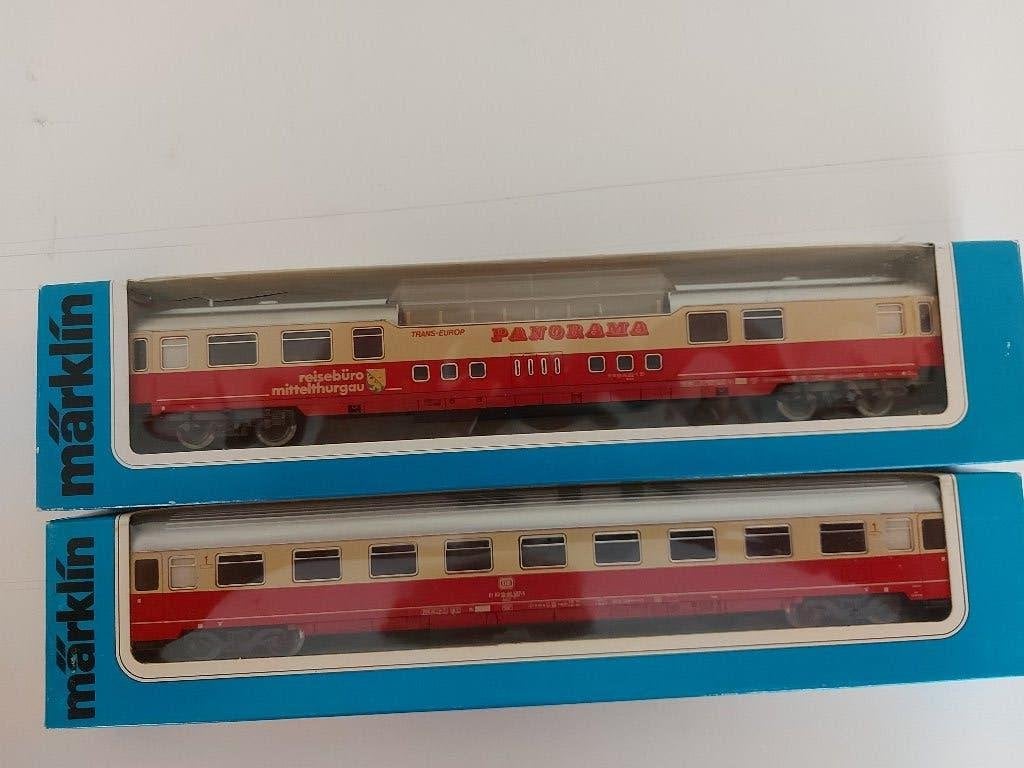 2 Marklin TEE Wagons, Wisselstroom, Ophalen of Verzenden, Märklin, Nieuw