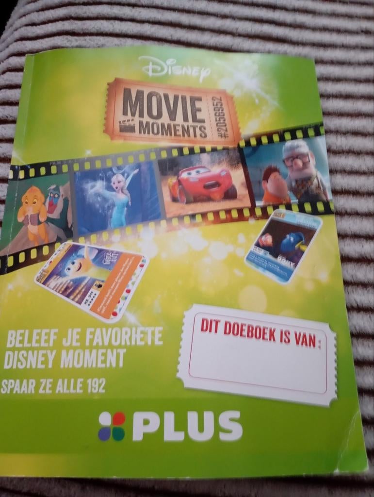 Spaaralbum van Disney Movie Moments compleet NU 10€., Ophalen of Verzenden, Overige figuren, Overige typen
