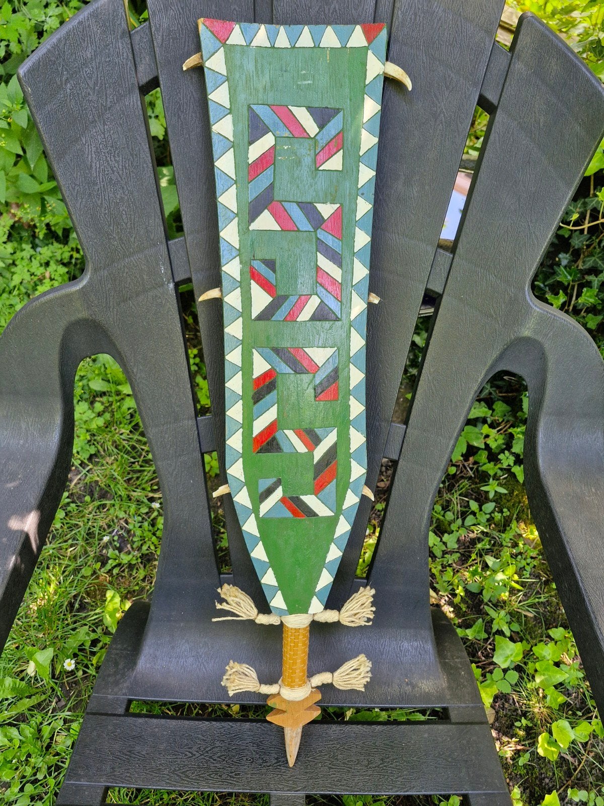 Decoratieve Inheemse Amerikaanse Oorlogsknuppel - 76 cm, Ophalen of Verzenden