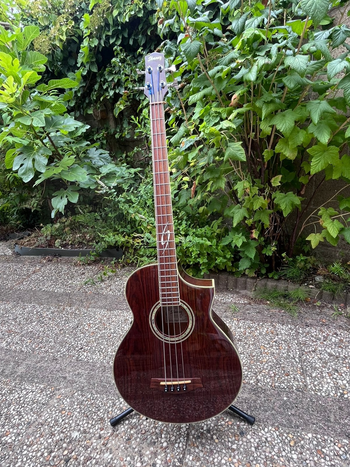 Ibanez EWB20WNE-NT akoestische bas gitaar, Ophalen of Verzenden, Zo goed als nieuw, Overige typen, Met koffer