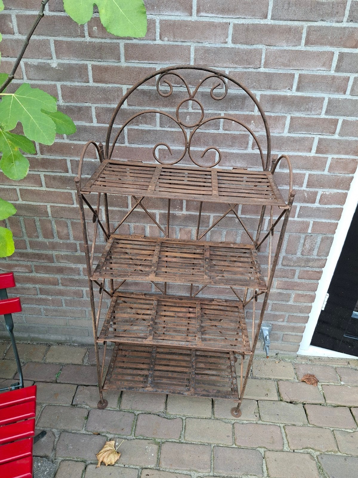 Industrieel inklapbaar metalen rek - 130x60 cm, Ophalen