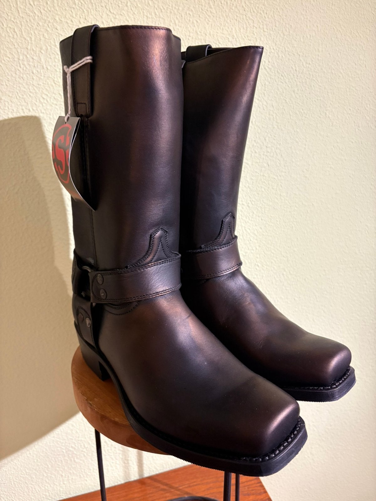Semdra boots mt 44 zwart (metallic look), Kleding | Heren, ., Zwart, Boots, Ophalen of Verzenden