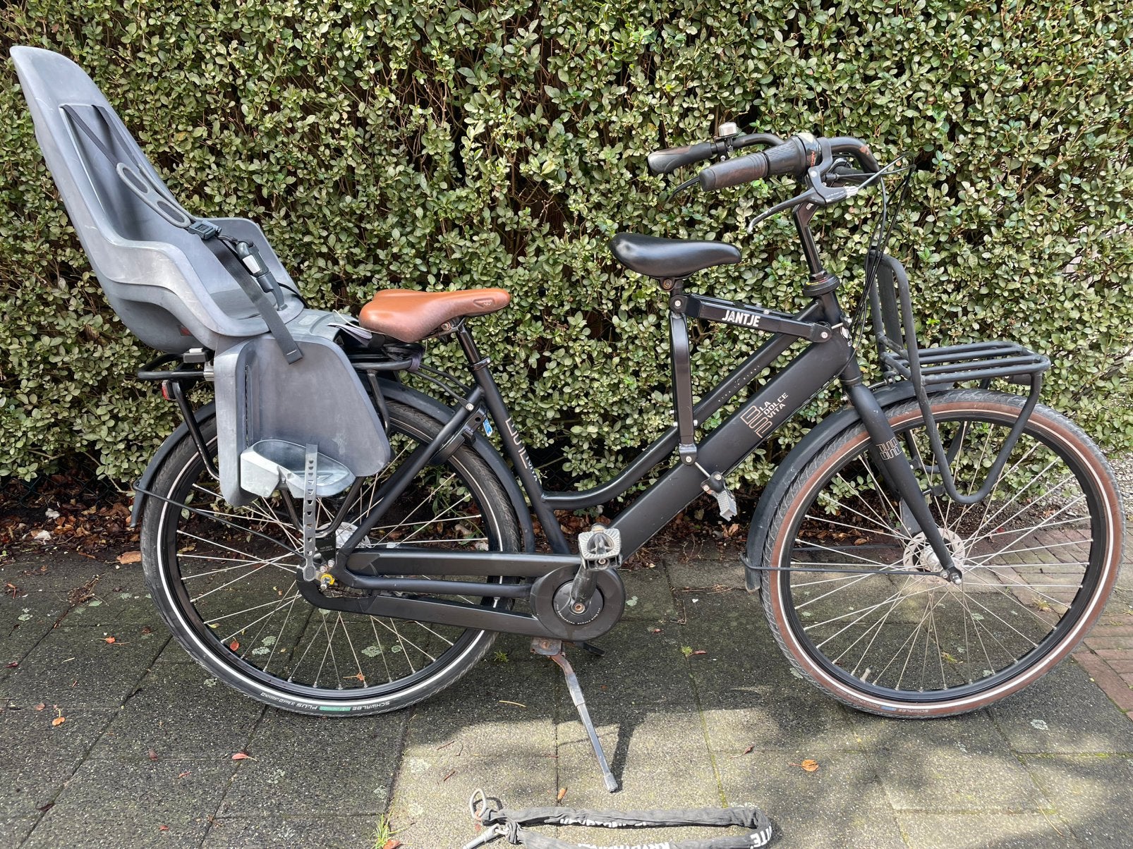 BSP la dolce vita mama fiets 28inch 7vers incl zitjes, Fietsen en Brommers, Fietsen | Dames | Moederfietsen, 2 zitjes, Gebruikt