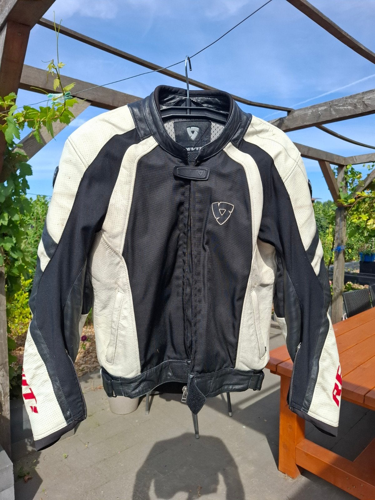 Leren Rev'it motorpak heren, Motoren, Ophalen, REV'IT!, Tweedehands, Heren
