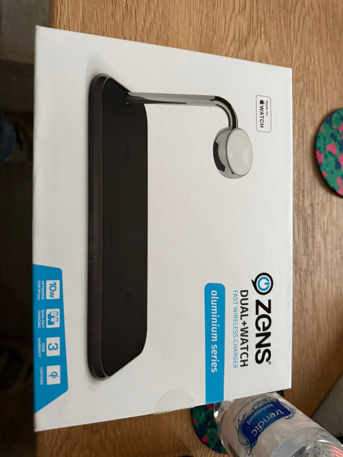 ZENS Dual+Watch Aluminium Draadloze Oplader – Zwart, Ophalen of Verzenden, Apple iPhone