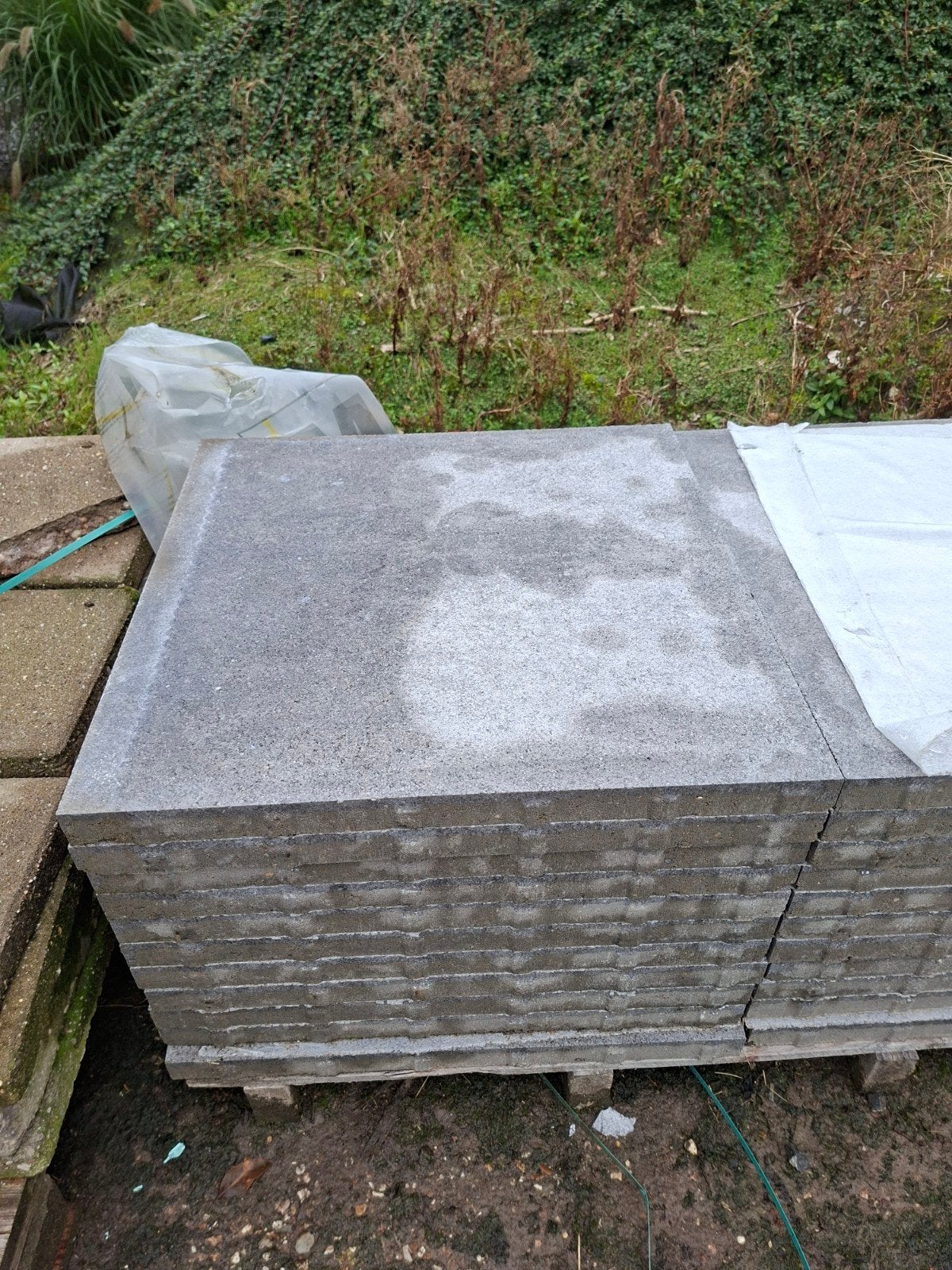 Betonnen terrastegels nieuw 60x60x4, Ophalen, Zo goed als nieuw, 10 m² of meer, Beton
