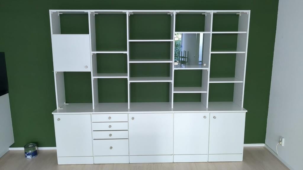 Witte wandkast - GRATIS AF TE HALEN, Ophalen, Gebruikt, Met deur(en), 150 tot 200 cm