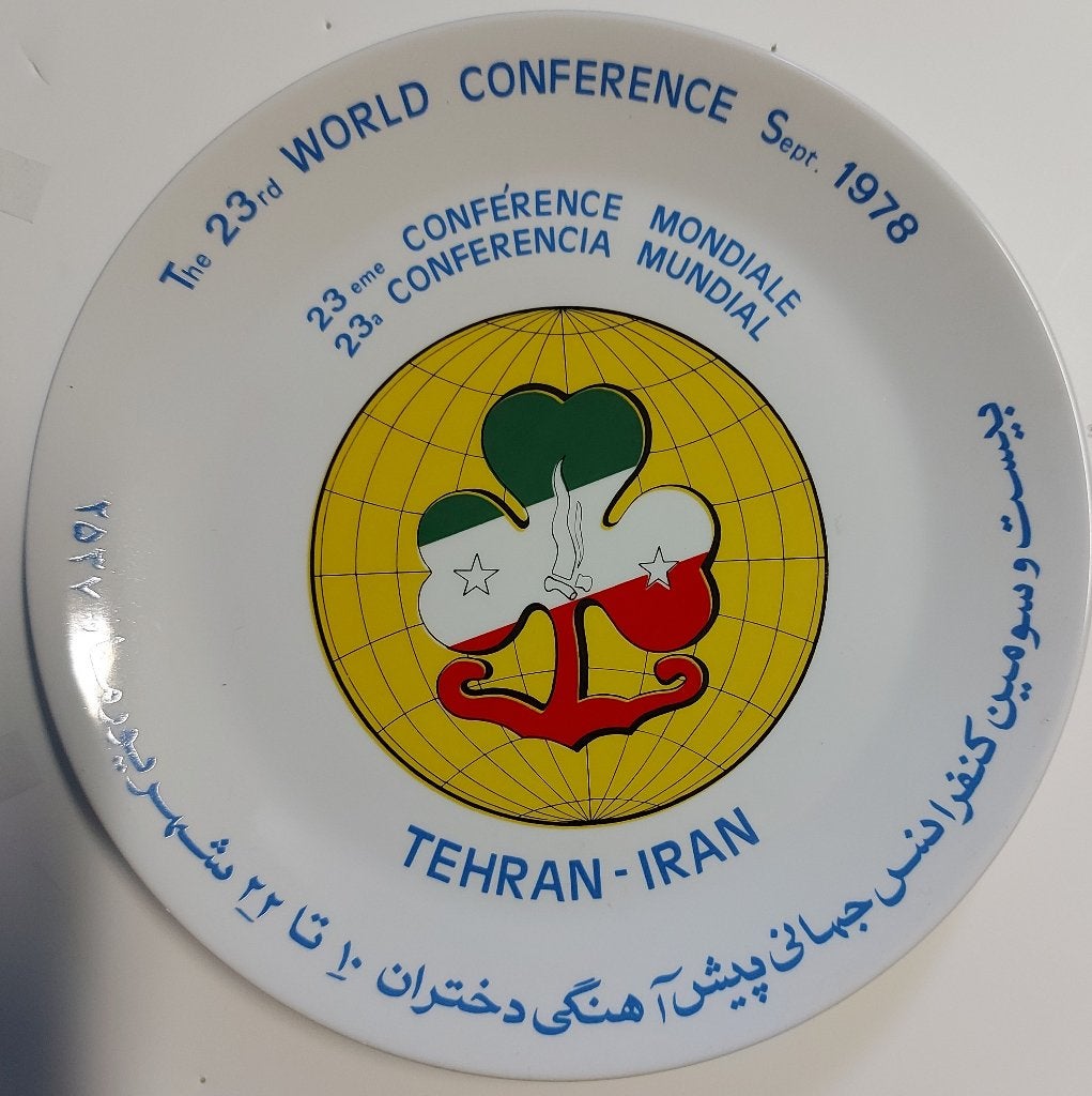 scouting bord The 23rd World Conference 1978 IRAN guides, Verzamelen, Ophalen of Verzenden, Nieuw, Overige typen