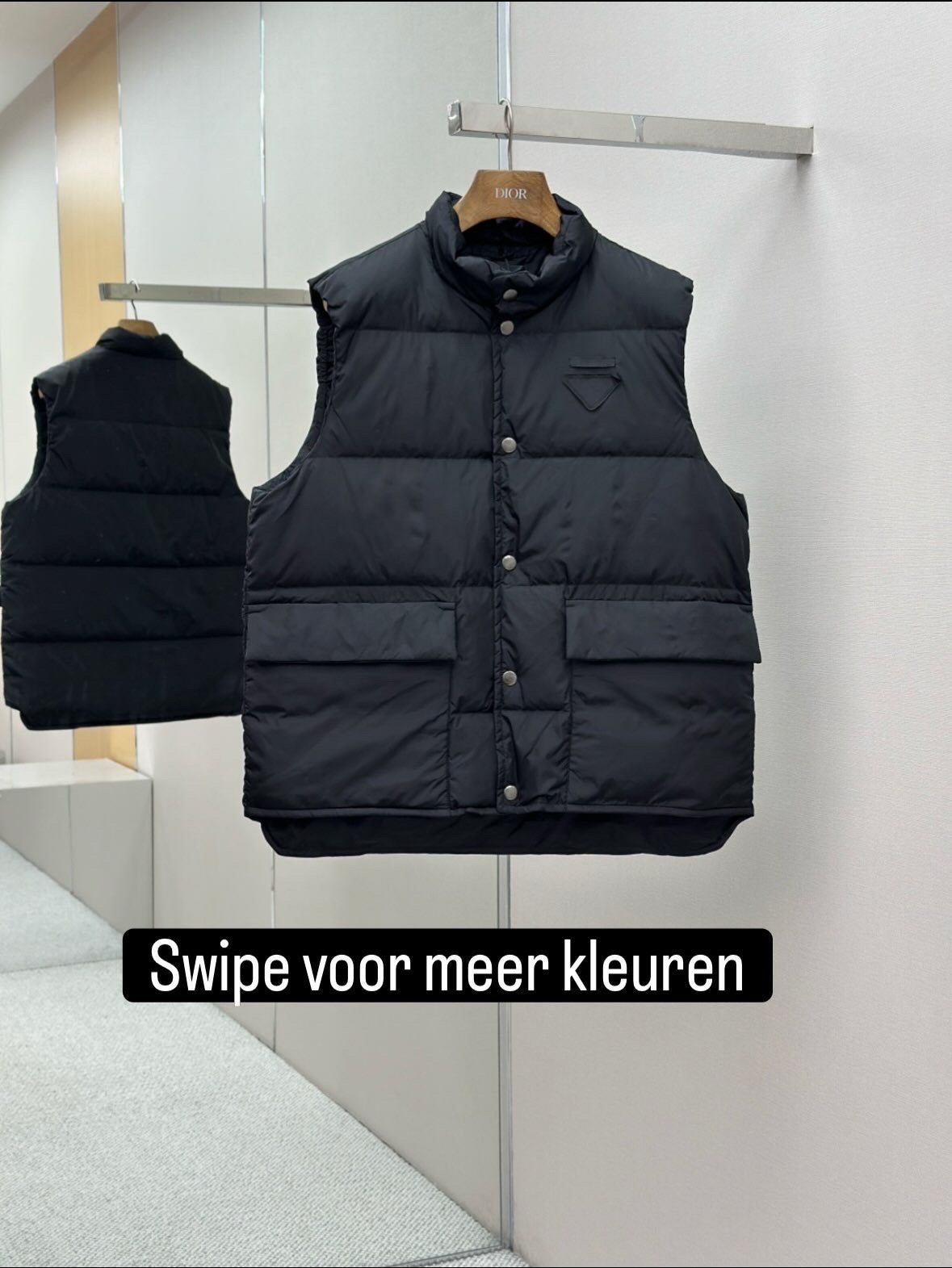 Prada bodywarmer, Ophalen of Verzenden, Zo goed als nieuw, Zwart