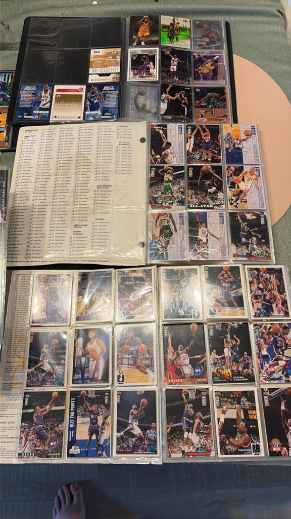 Zeer grote basketball kaartjes, basketball cards verzameling, Ophalen, Zo goed als nieuw, Meerdere kaarten