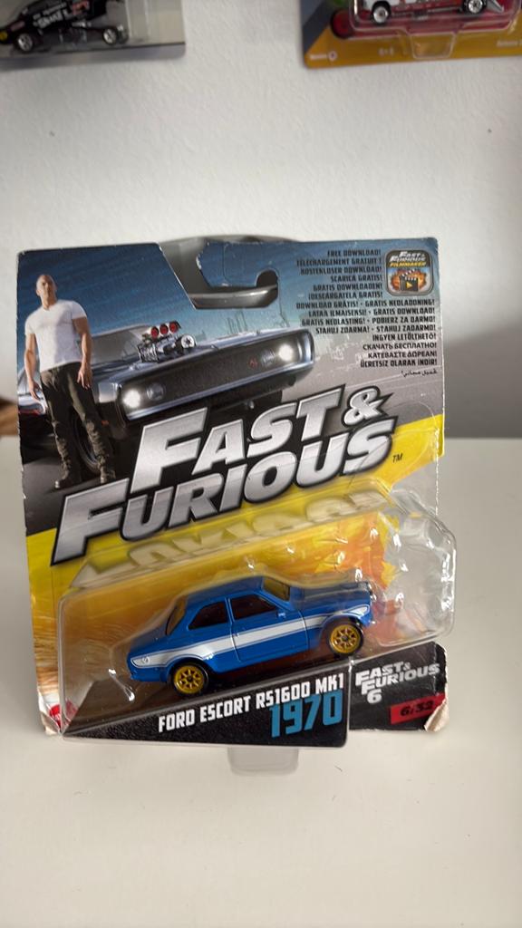Fast & Furious Ford Escort RS1600 MK1 1/64, Ophalen of Verzenden, Nieuw, Auto