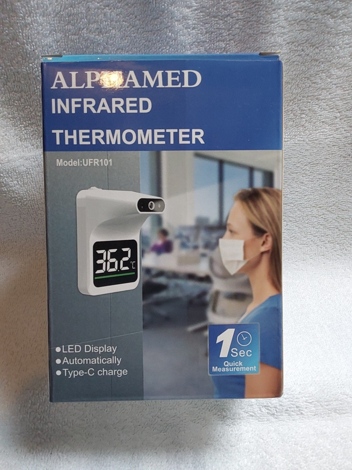 Alpoamed Infrarood Thermometer UFR101 - Contactloos, Huis en Inrichting, Woonaccessoires | Thermometers, Alpoamed, Lichaamsthermometer