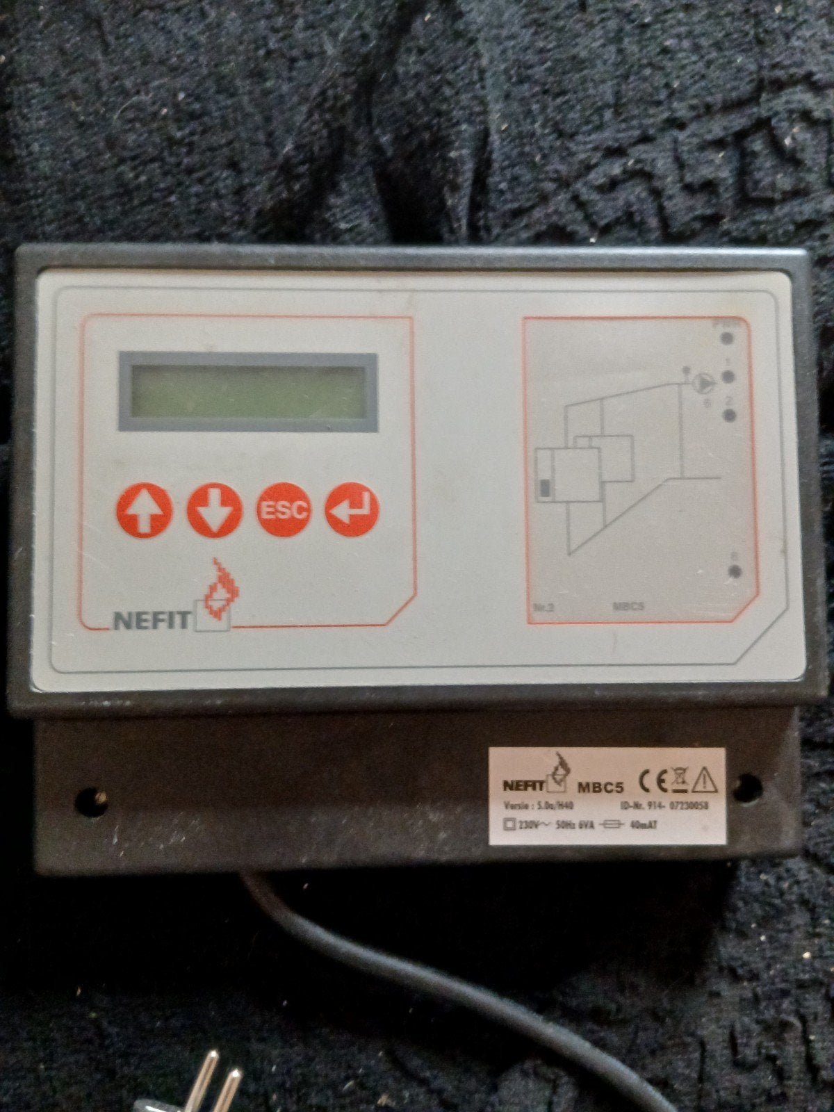 Nefit MBC5 Thermostaat/Regelaar voor CV-ketel, Ophalen