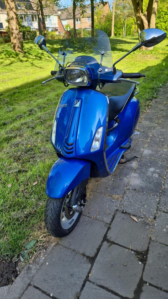 Vespa Sprint 2016 Metallic Blauw, Ophalen of Verzenden, Gebruikt, Benzine, Overige modellen