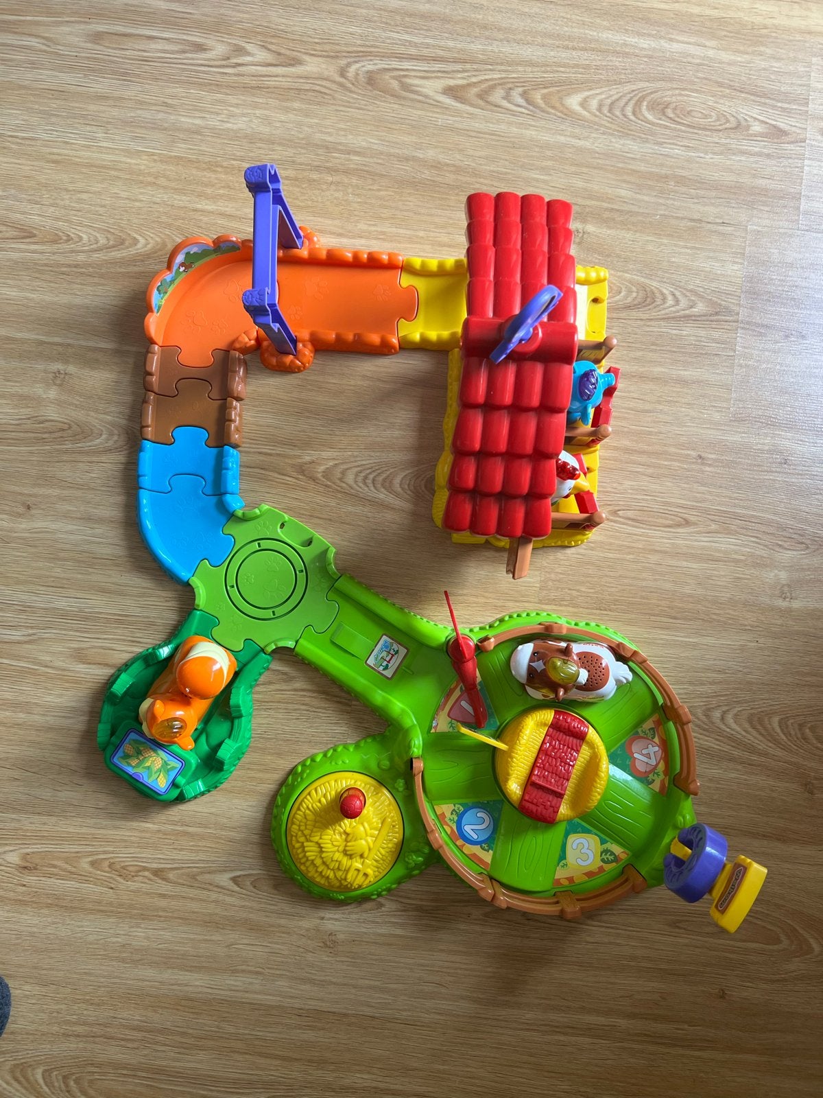 VTech Zoef Zoef Dieren Speelset met Boerderij en Manege, Ophalen, Zo goed als nieuw, Jongen of Meisje