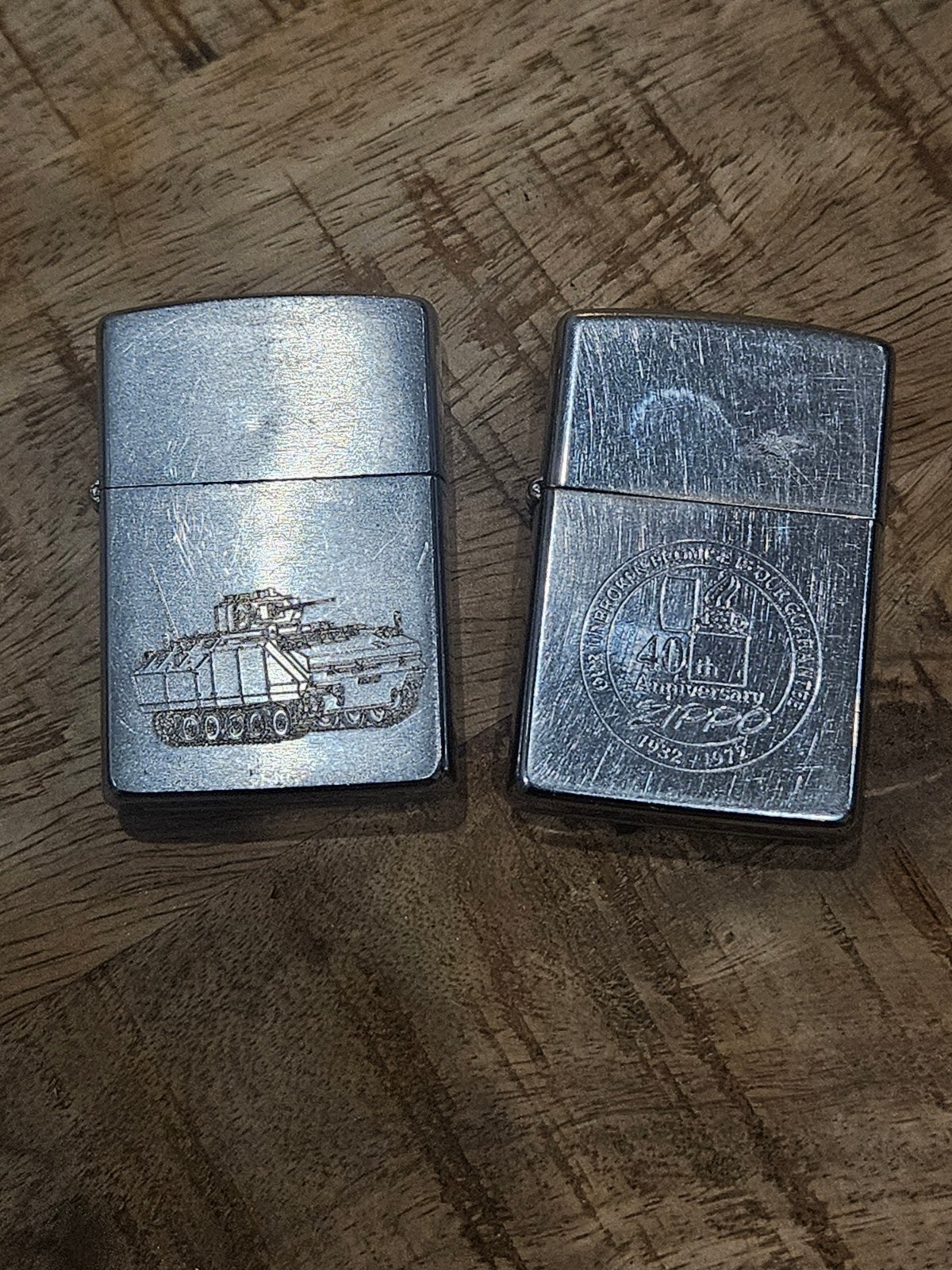 2 Zippo aanstekers, Verzamelen, Ophalen of Verzenden, Gebruikt, Aansteker