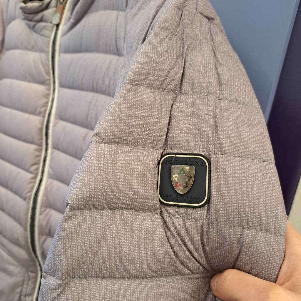 Fortezza grijs dun gewatteerd jack zomerjas 60 XXL nr 44873, ., Overige maten, Ophalen of Verzenden, Zo goed als nieuw