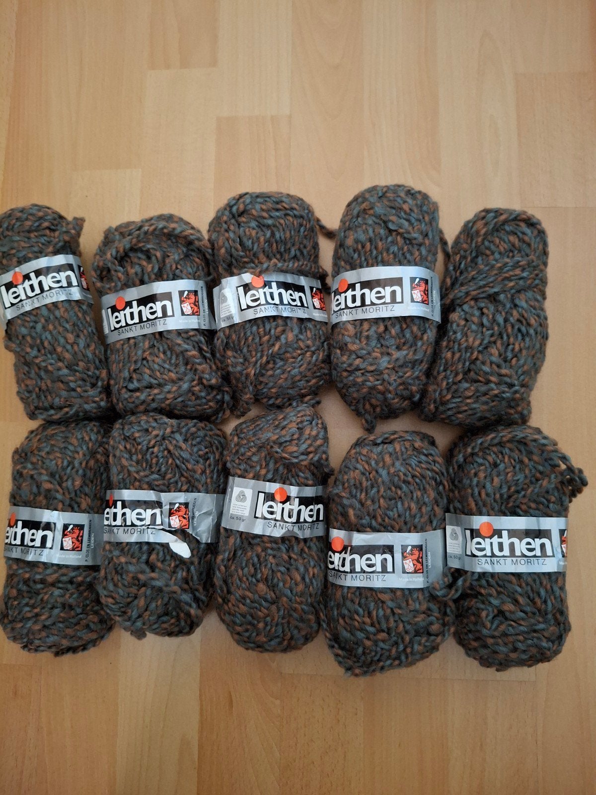 10 bollen Leithen Sankt Moritz wol - Steun de Zonnebloem, Ophalen of Verzenden, Gebruikt, Breien of Haken, Wol of Garen
