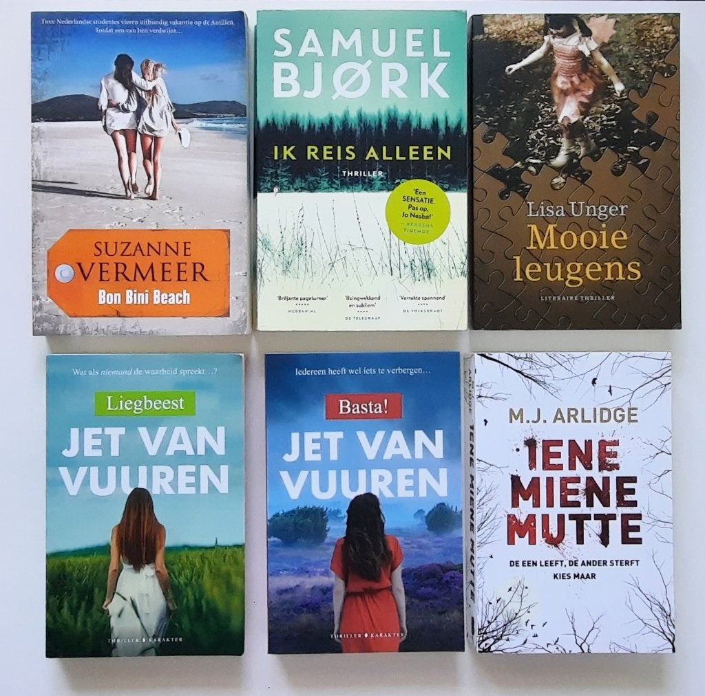 Lekker lezen in de vakantie : Set van 6 leuke thrillers, Ophalen of Verzenden, Zo goed als nieuw, Suzanne Vermeer