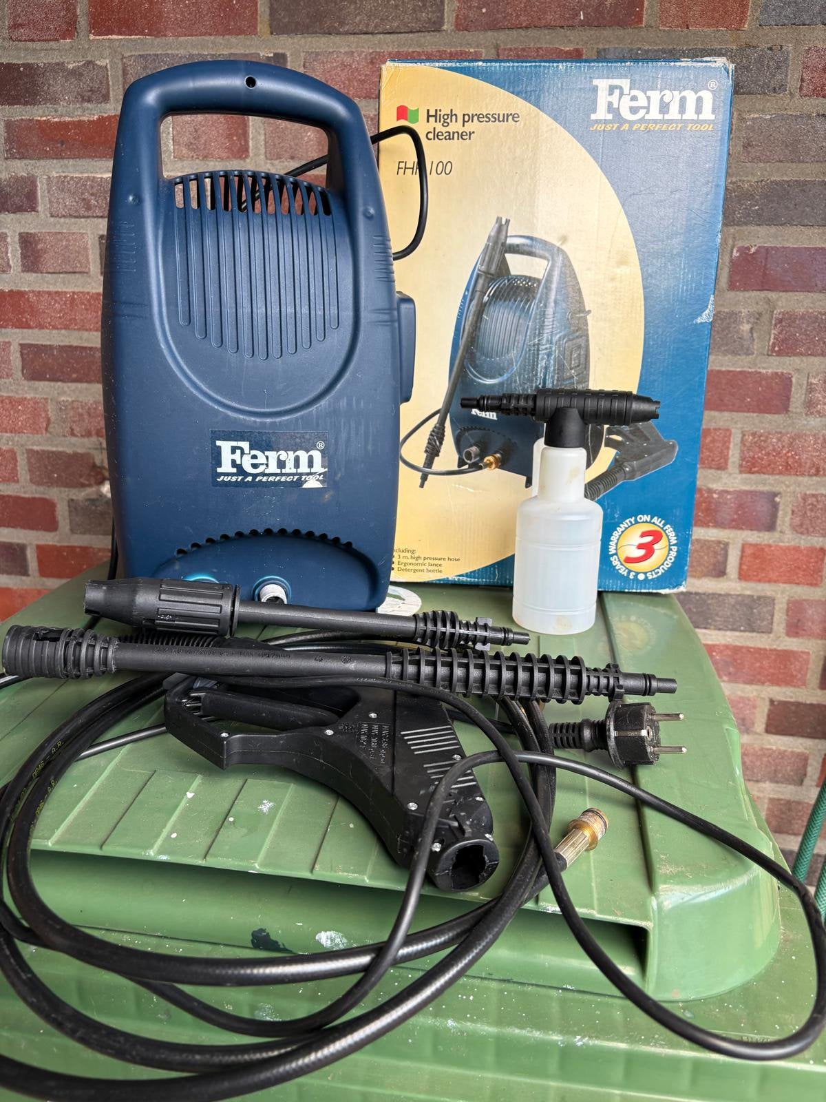 Ferm hoge druk reiniger, Tuin en Terras, Ophalen of Verzenden, Gebruikt, Elektrisch