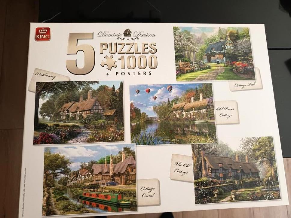 Diverse King puzzels 1000 stukjes (zie foto's), Ophalen, 500 t/m 1500 stukjes, Nieuw, Legpuzzel