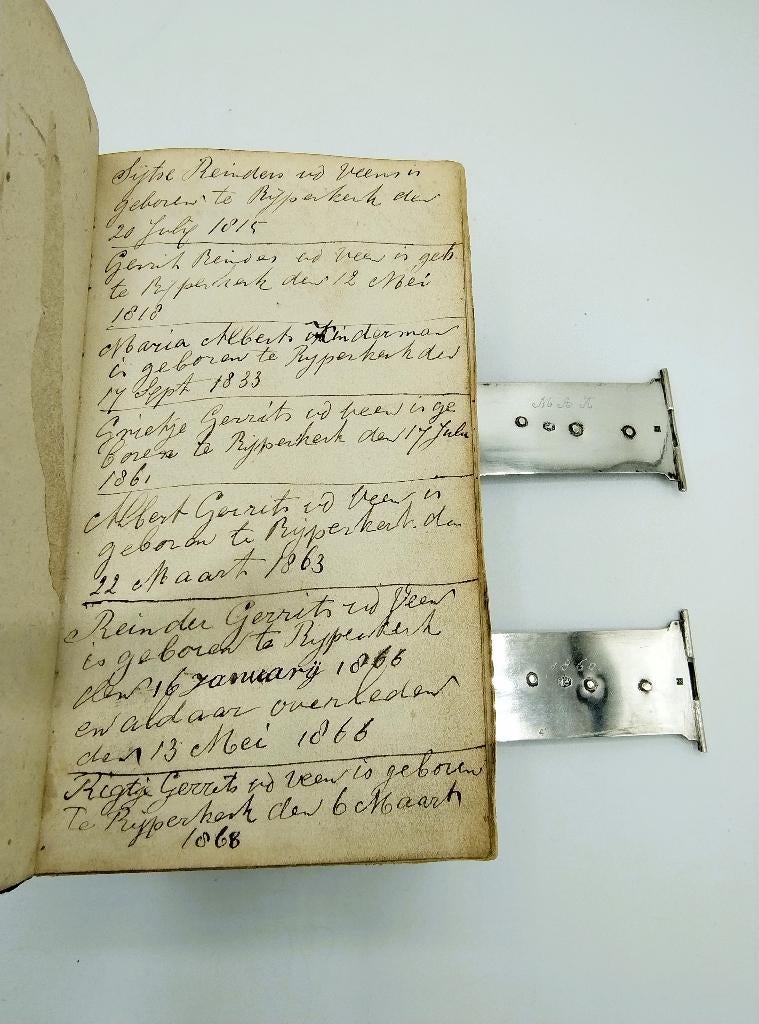 Bijbel met zilveren sloten, A. Kooiman, Schoonhoven, 1856, Gelezen, Verzenden, Diverse auteurs, Christendom | Katholiek