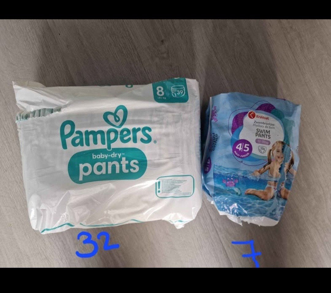 Pampers + Zwembroekjes: (diverse maten), Ophalen, Nieuw