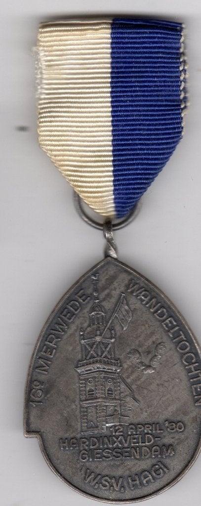 MEDAILLE GROOTHOOFDSPOORT DORDRECHT HARDINXVELD GIESSENDAM, Ophalen of Verzenden, Gebruikt, Overige onderwerpen