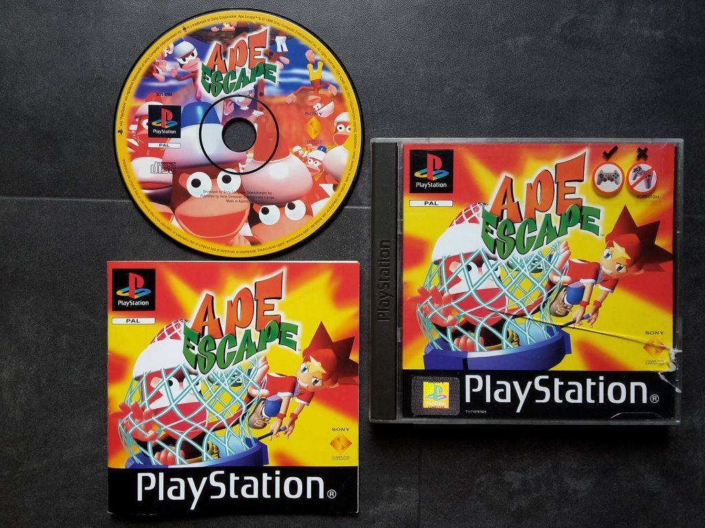 PS1 - Ape Escape - PlayStation 1 PSX, Avontuur en Actie, 1 speler, Ophalen of Verzenden, Zo goed als nieuw
