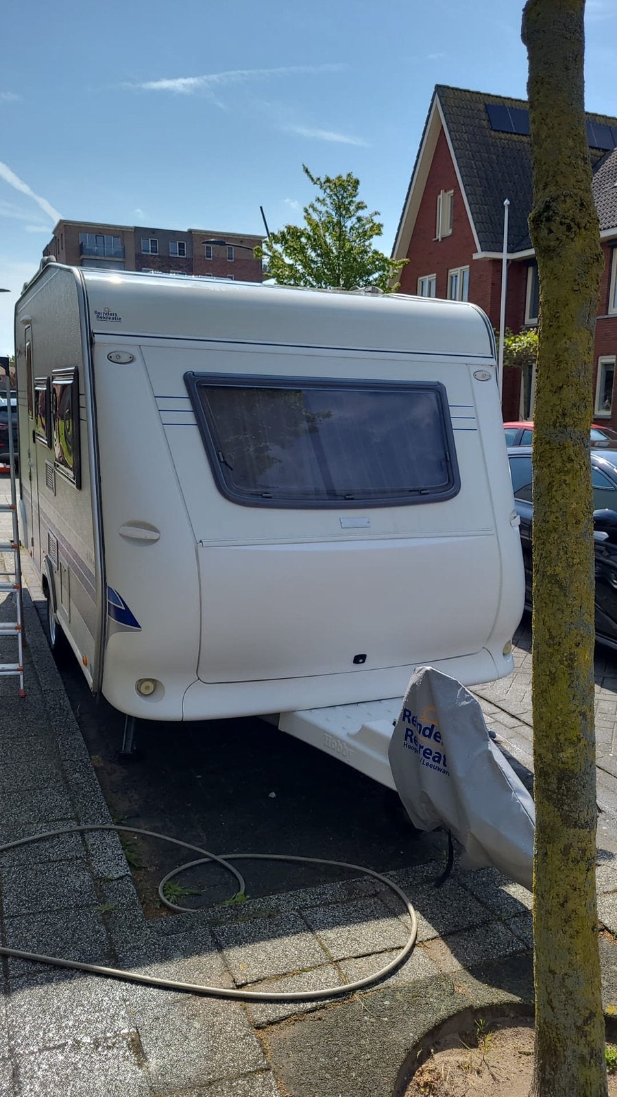 Hobby De Luxe Easy Caravan met mover, Caravans en Kamperen, Caravans, Stapelbed, Hobby, Uitbouw voortent, Treinzit