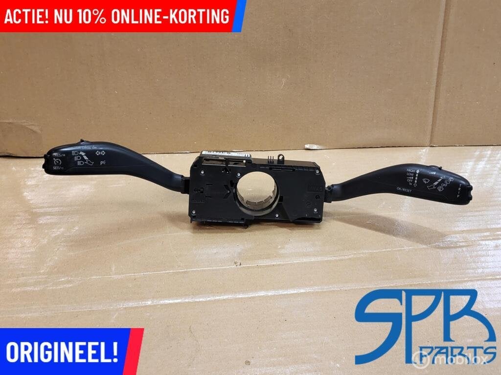 CRUISE CONTROL HENDEL VW POLO 6R COMBISCHAKELAAR STUURKOLOM, Auto-onderdelen, Gebruikt, VOLKSWAGEN, Volkswagen, Ophalen of Verzenden