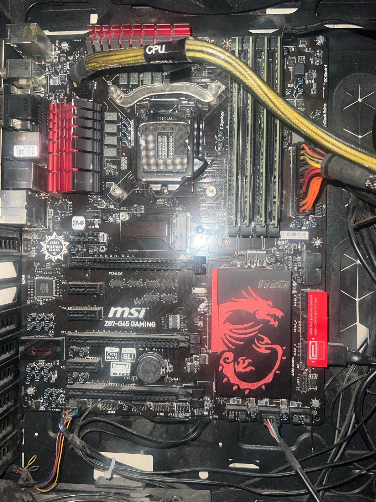 MSI Z87-G45 Gaming Moederbord + 16GB DDR3 RAM, Ophalen of Verzenden, Gebruikt, Intel, DDR3