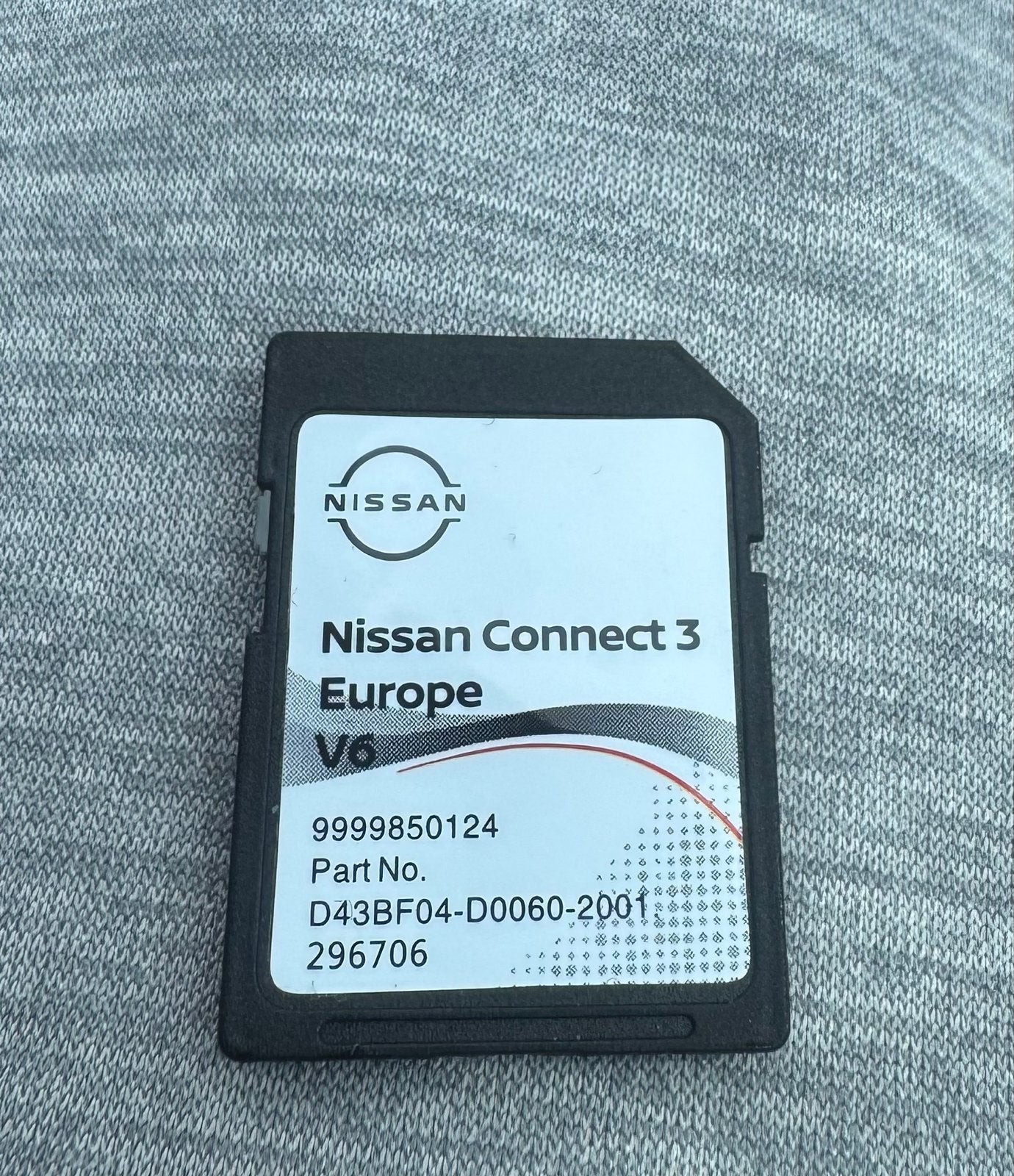 Nissan Connect 3 Europa V6 Navigatie SD-kaart, Ophalen, Gebruikt
