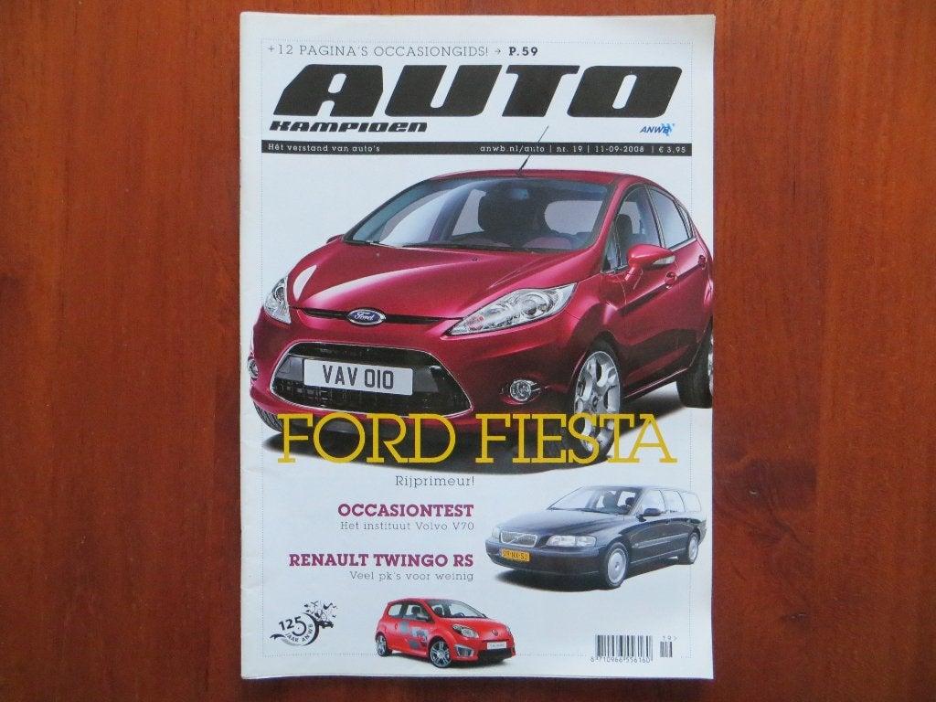 Autokampioen 19 2008 Ford Fiesta, Renault Twingo RS, 959, Ophalen of Verzenden, Nieuw, Ford