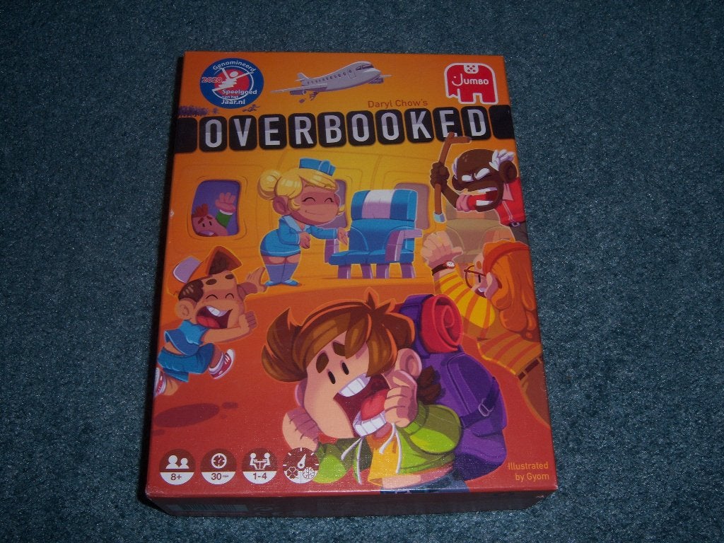 Leuk kinderspel / bordspel Overbooked, Een of twee spelers, Ophalen of Verzenden, Zo goed als nieuw, Jumbo