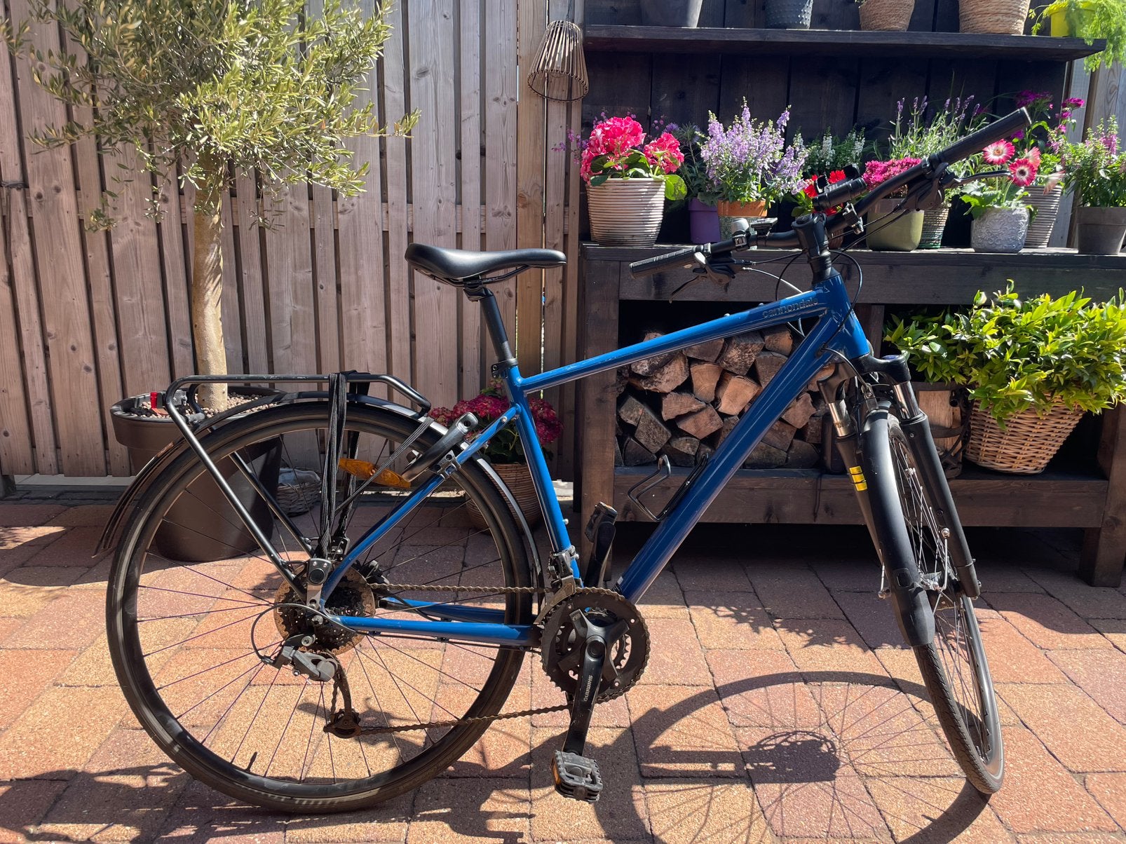 Fiets Cannondale Quick CX EO Abyss blue, Gebruikt, Vering, 10 tot 15 versnellingen, 49 tot 53 cm