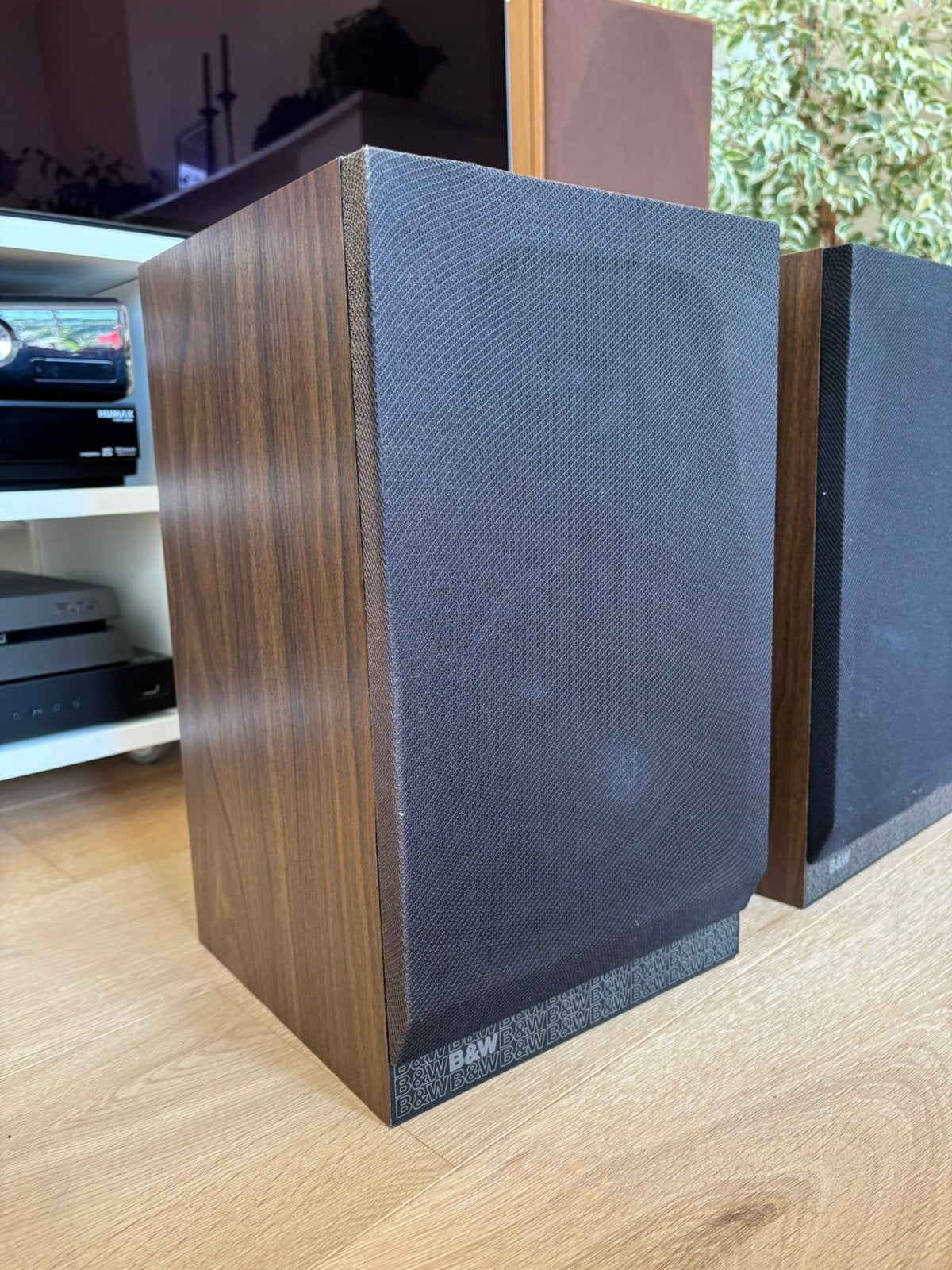 Vintage houten Bowers & Wilkins boekenplankspeakers, Ophalen, Zo goed als nieuw, Bowers & Wilkins (B&W)