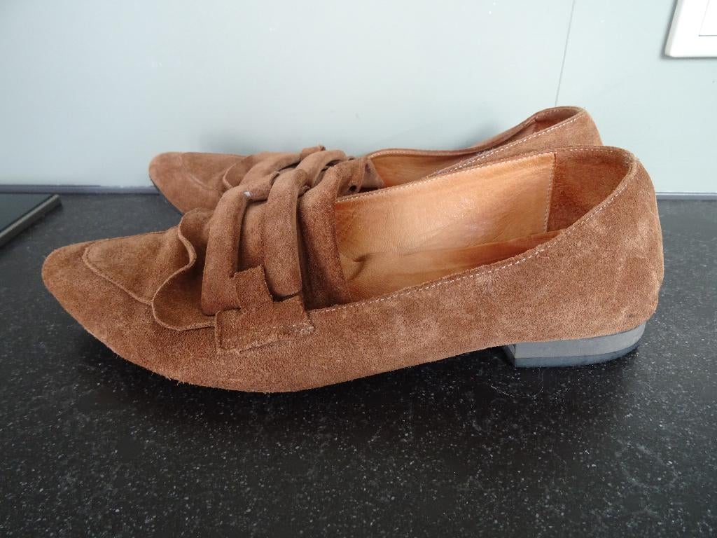 SALE !! ARCO maat 40, leren loafers/ballerina's., Bruin, ARCO.., Instappers, Ophalen of Verzenden