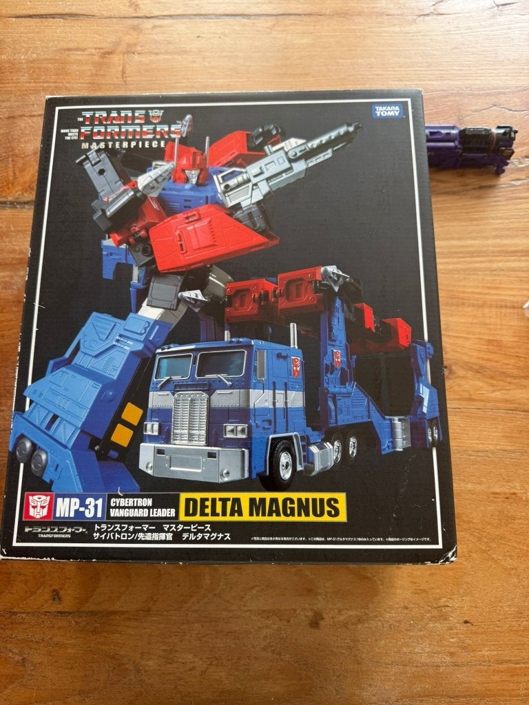 Transformers Takara Tomy  Masterpiece MP31 Delta Magnus, G1, Ophalen of Verzenden, Zo goed als nieuw, Autobots