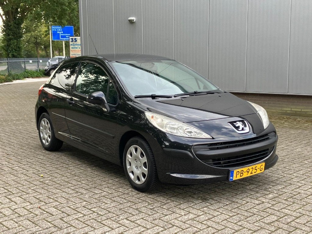 Peugeot 207 1.4 3DRS 2007 Zwart 1.4 HB APK September 2027, Voorwielaandrijving, Stof, 1360 cc, 4 cilinders