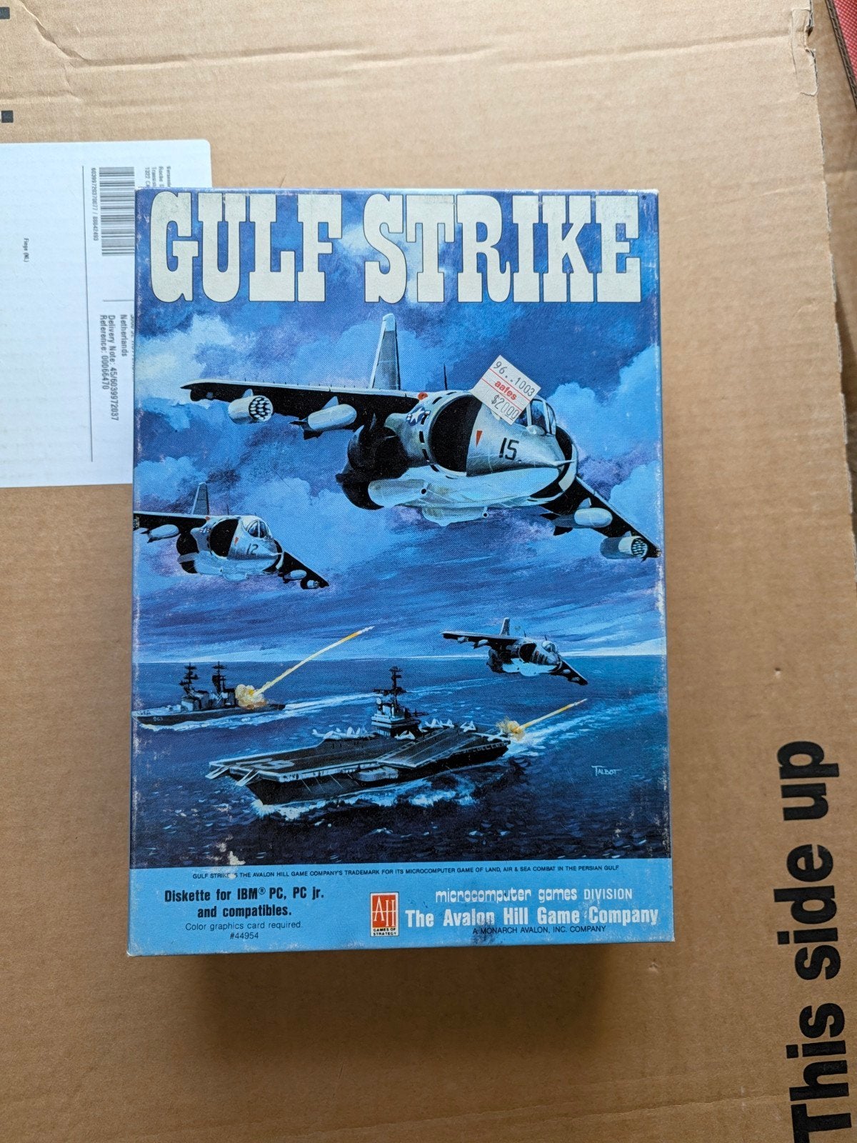 Gulf Strike - Microcomputer Game (IBM PC, PC Jr.), Gebruikt, 1 speler, Ophalen of Verzenden, Strategie en Constructie