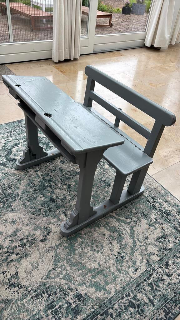Oud schooltafeltje, Ophalen, Gebruikt, Tafel(s) en Stoel(en)