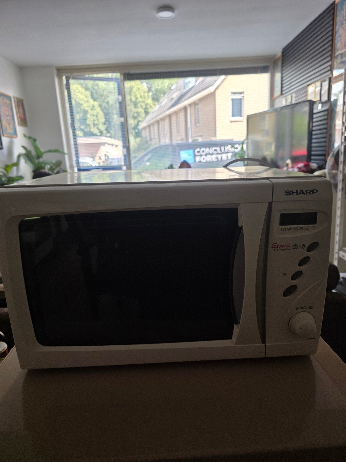 Sharp Esprimo R-210 magnetron, wit, gebruikt, Gebruikt, Ophalen of Verzenden, Magnetron, Draaiplateau