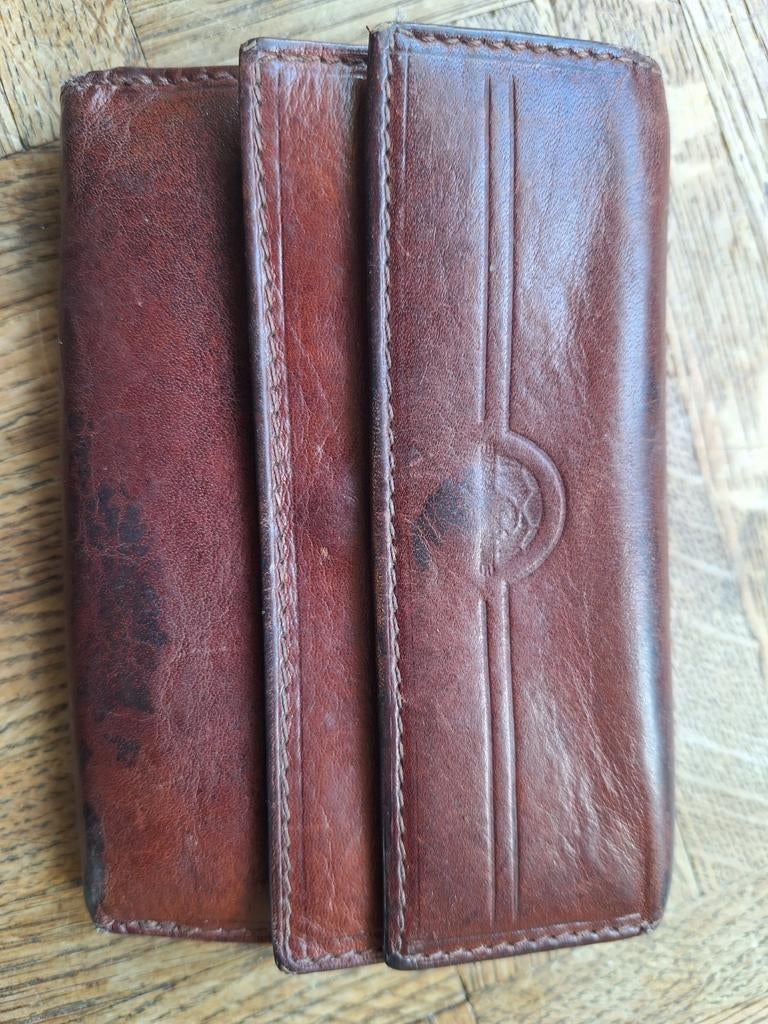 Tony Perotti Vintage Leren Portemonnee met Kaart- en Muntvak, Ophalen of Verzenden