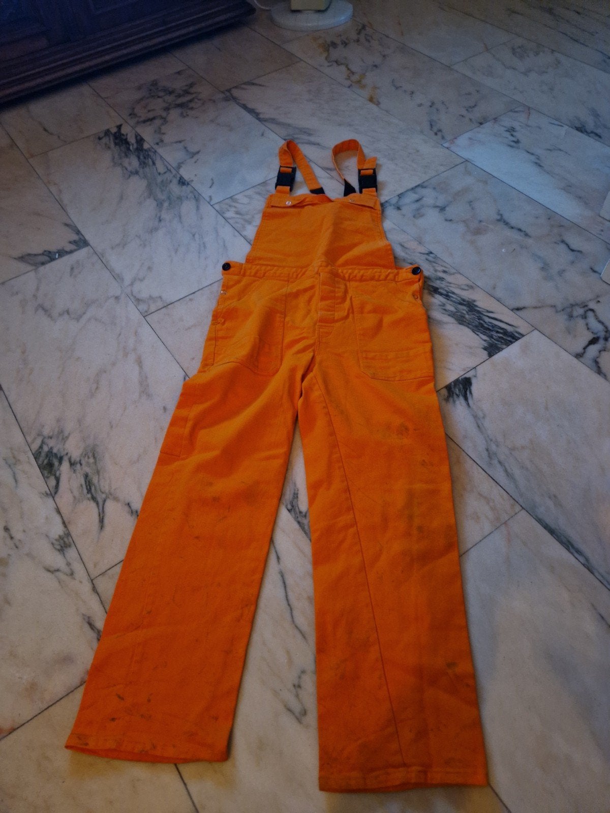 Oranje tuinbroek, Maat 38/40 (M), Kleding, Gedragen, Oranje of Koningsdag