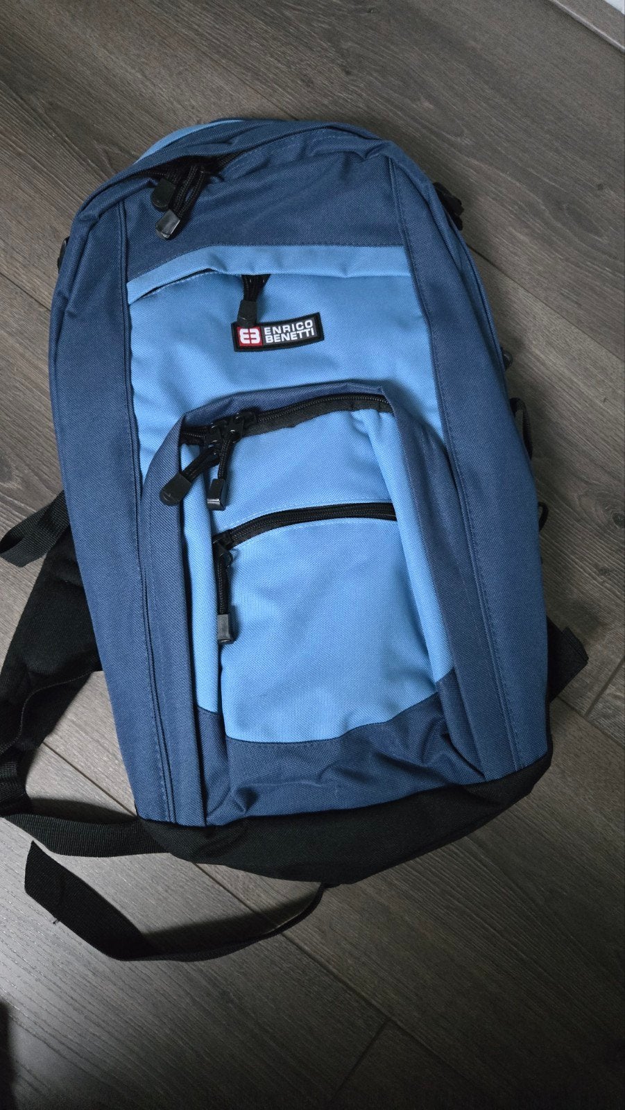 Gloednieuwe Enrico Benetti rugzak - blauw/zwart, Ophalen of Verzenden, Nieuw, Overige merken