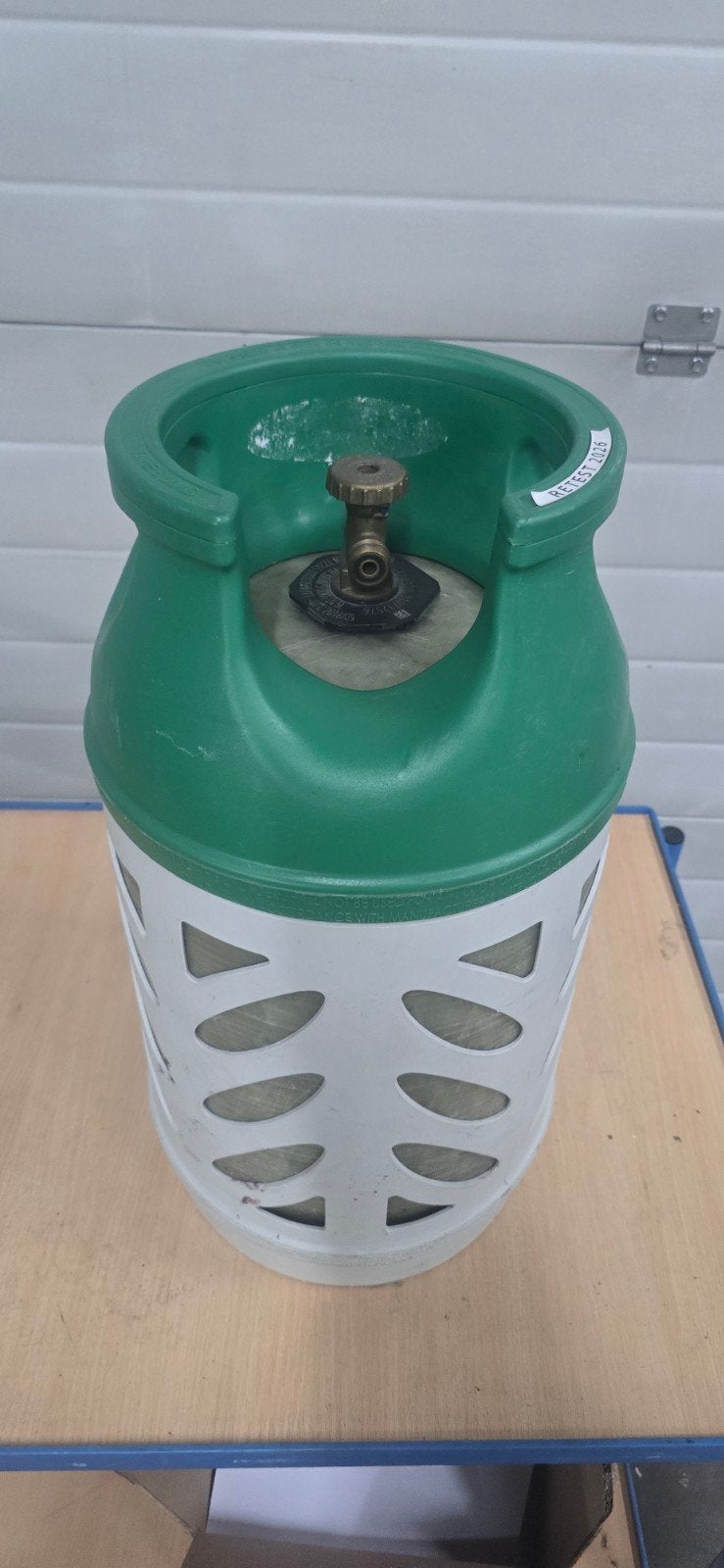 Propaan gasfles composiet lichtgewicht met vulling, Ophalen, Zo goed als nieuw