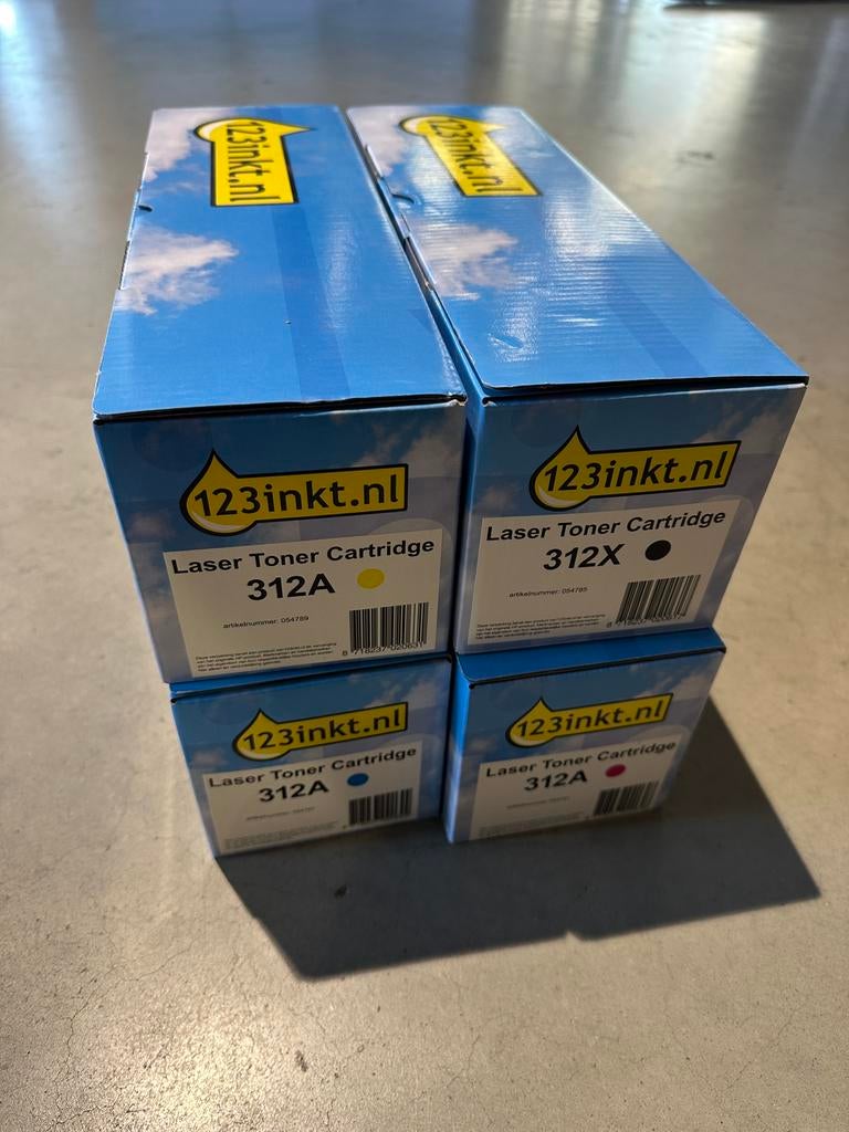 HP 312A/X inkt set, Ophalen, Nieuw, Toner